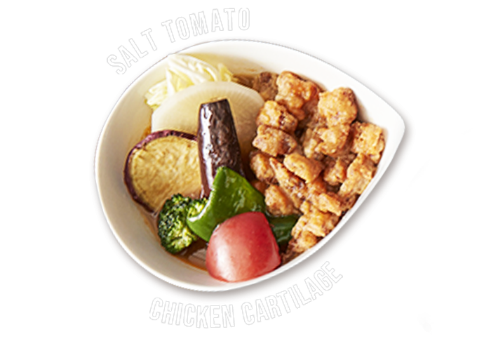Salt tomato Chicken cartilage